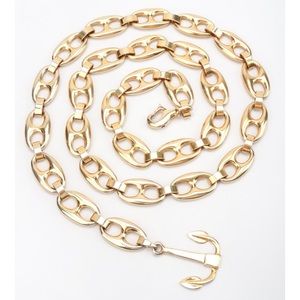 Gucci Vintage Mariner Link Chain with Anchor Charm